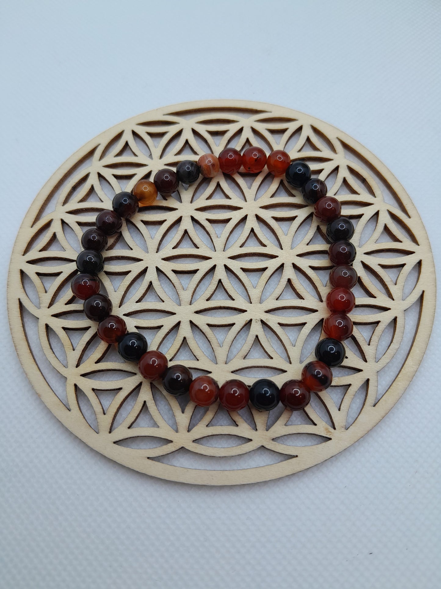 Bracelet en Pierre Naturelle - Cornaline - 6 mm