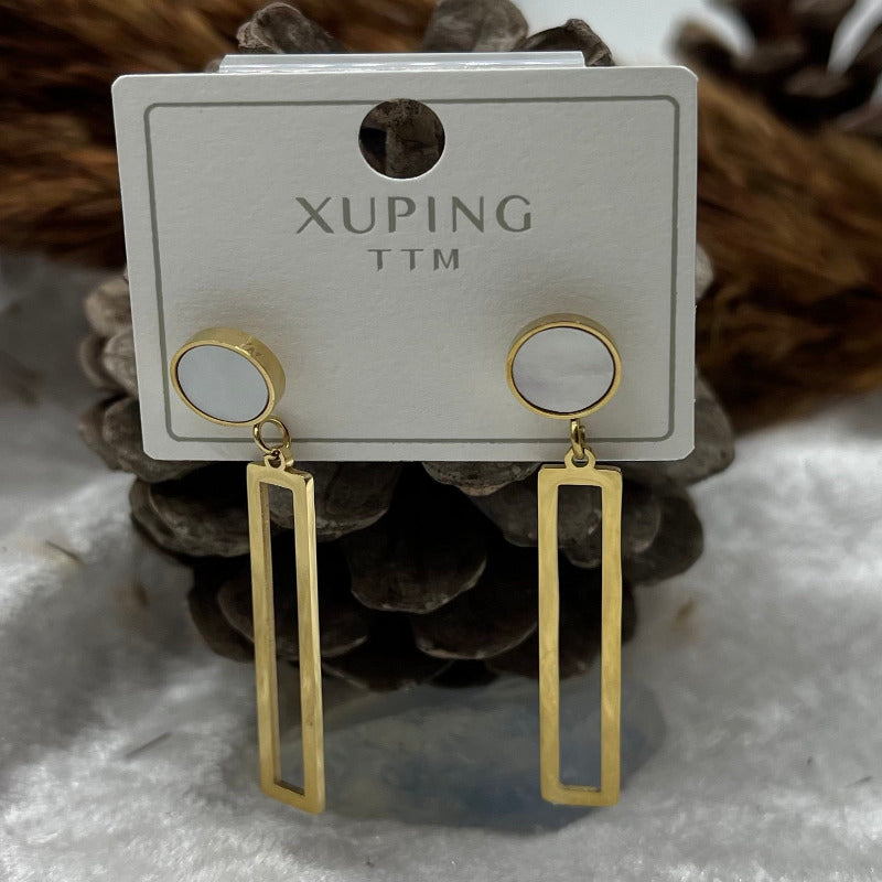 Boucles d'Oreilles original avec pendentif - Acier inoxydable OR