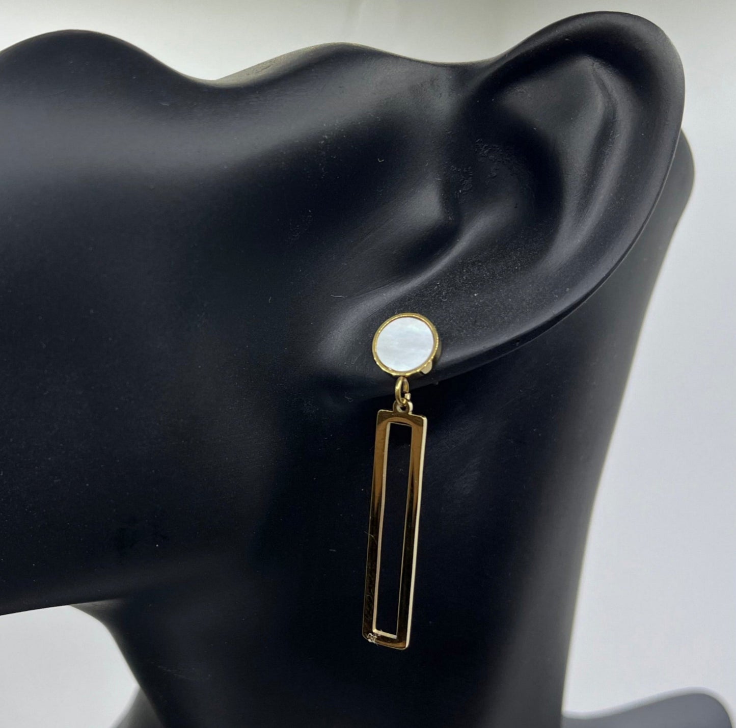 Boucles d'Oreilles original avec pendentif - Acier inoxydable OR
