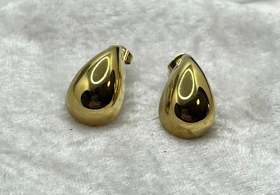 Boucles d'oreilles original mode - Acier inoxydable doré