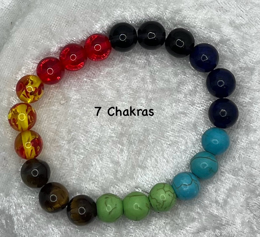 Bracelet Pierres Naturelles (10 mm) - 7 chakras