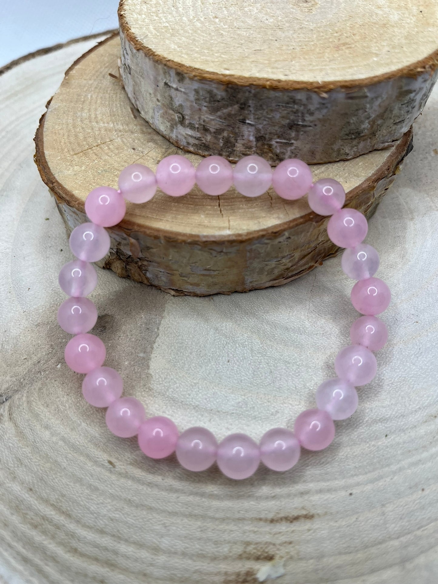 Braceles Pierres - Quartz Rose