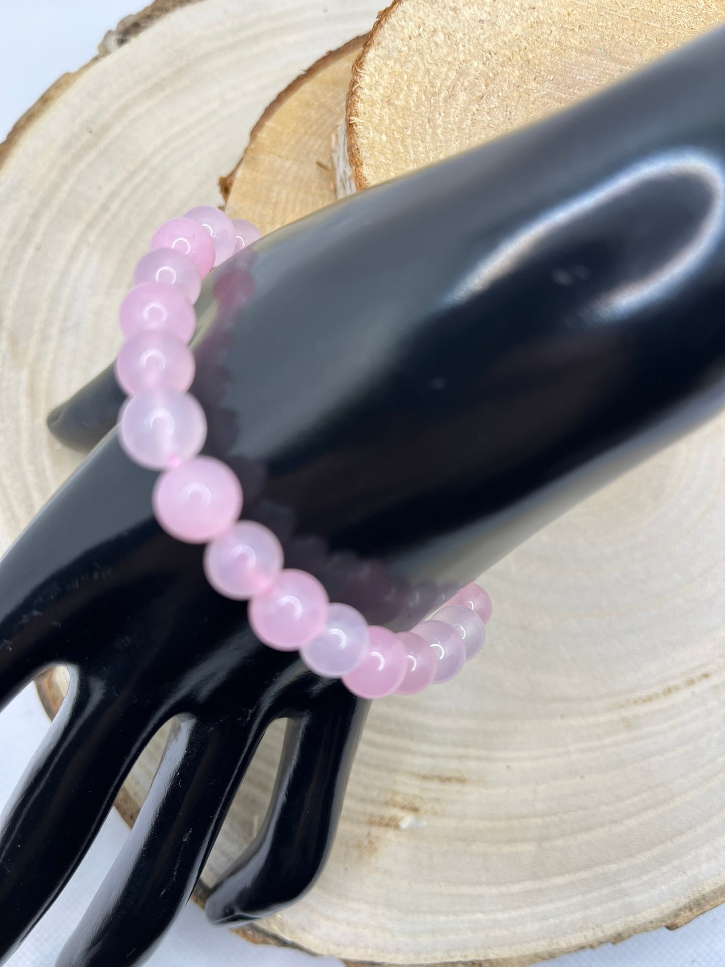 Braceles Pierres - Quartz Rose