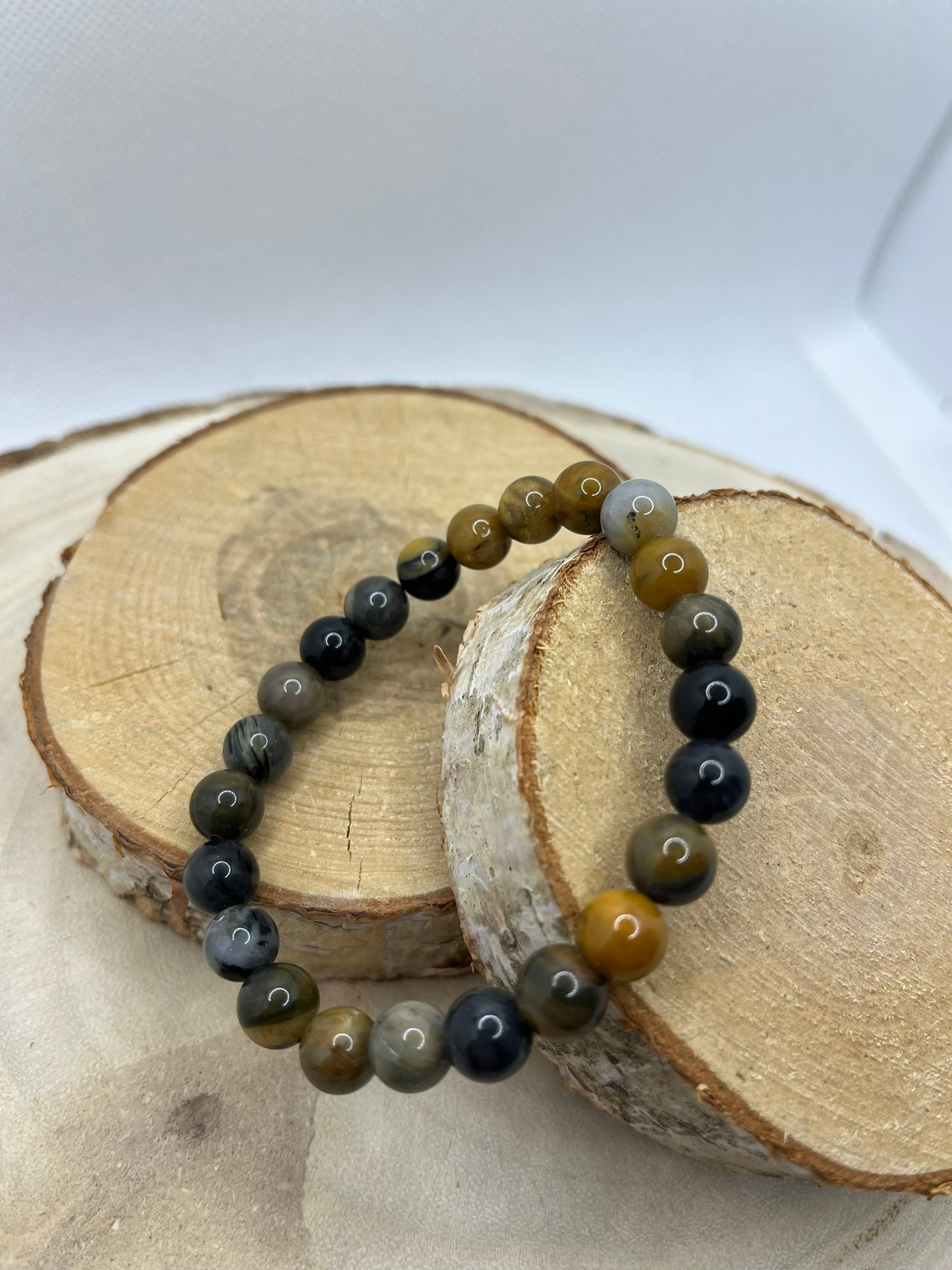 Bracelets Pierres - Mokaité sombre