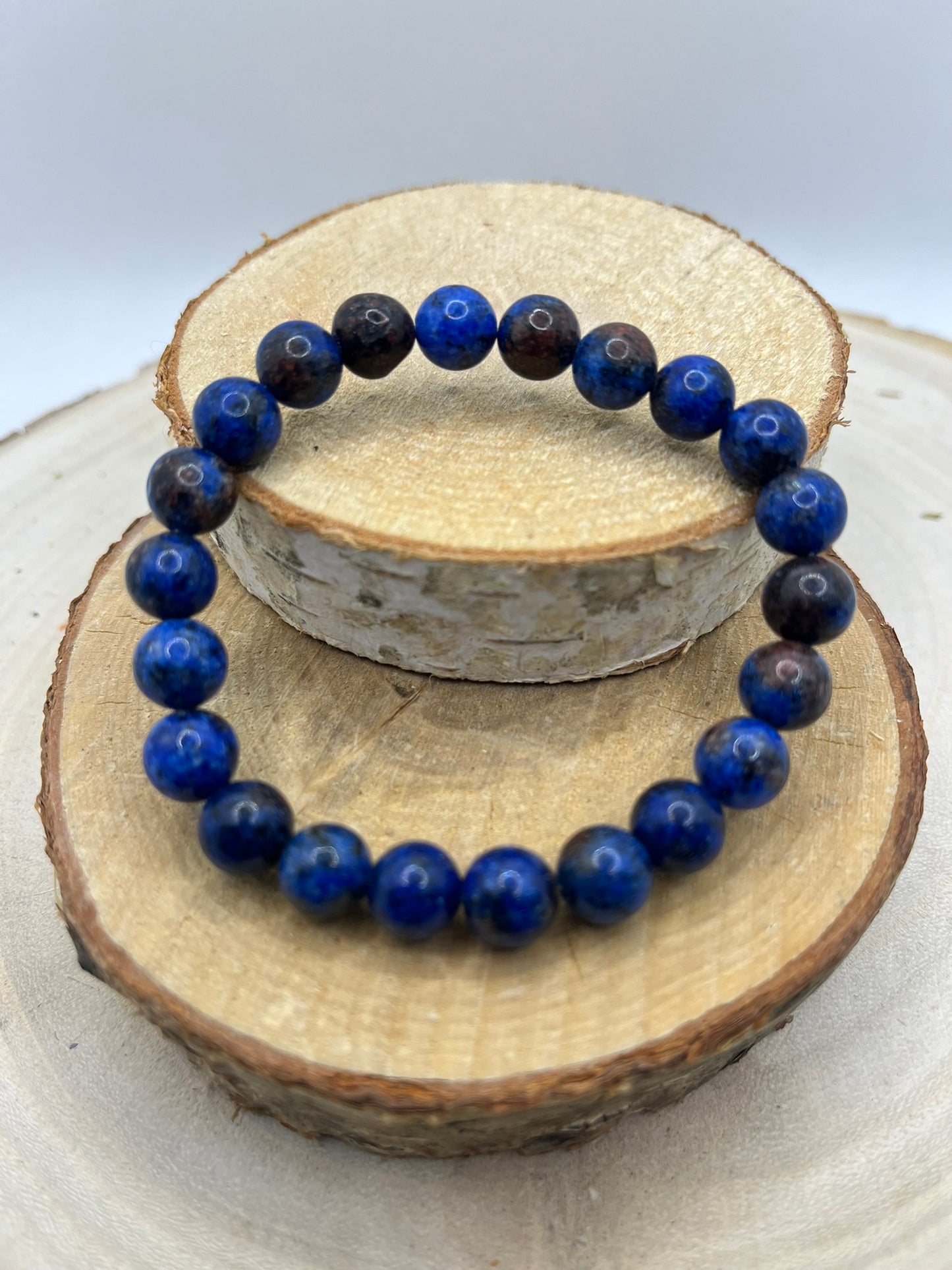 Bracelets Pierres - Granite Bleue