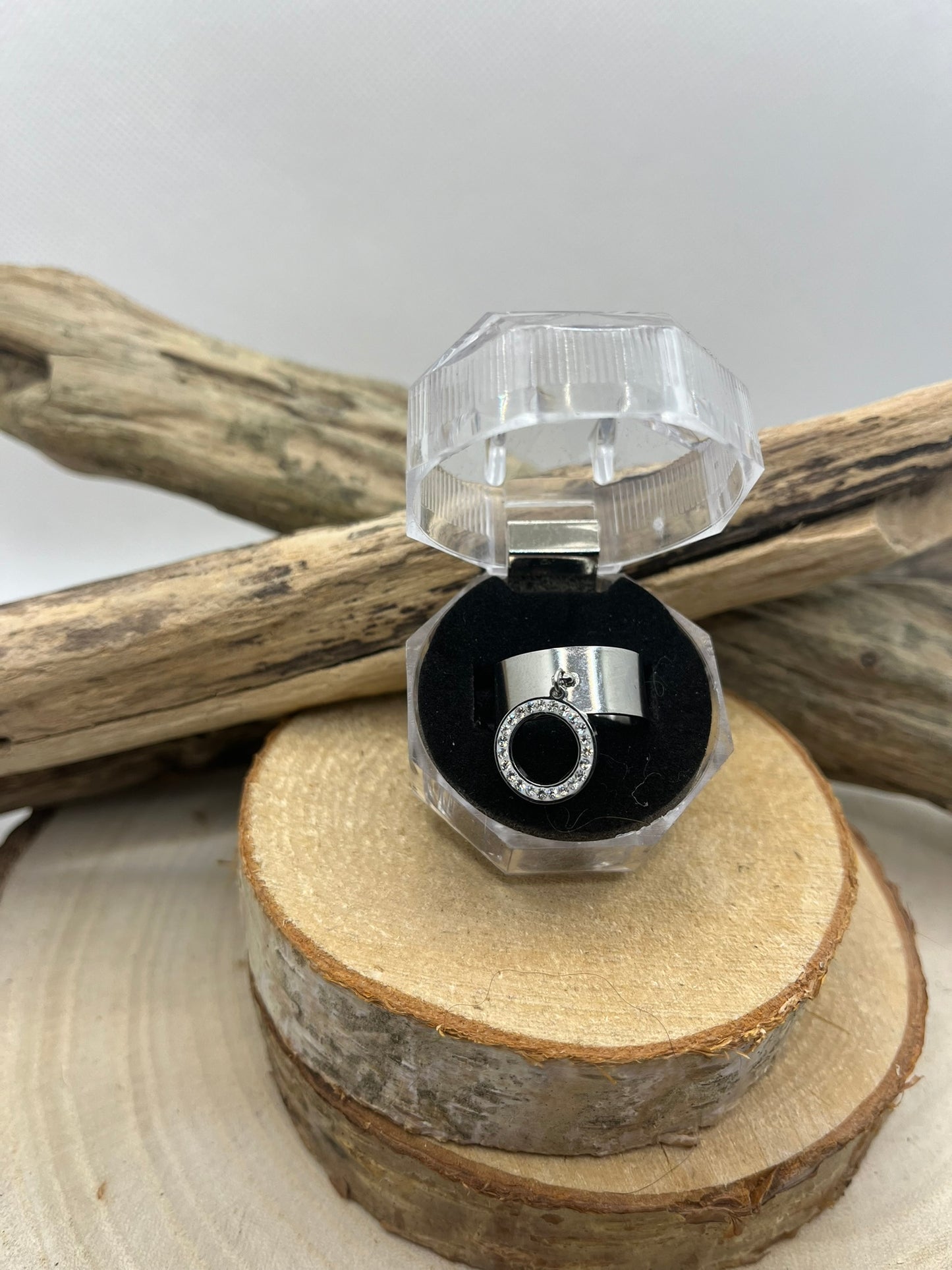 Bague en Acier Inoxydable tendance mode Ajustable - En Doré ou en Argenté