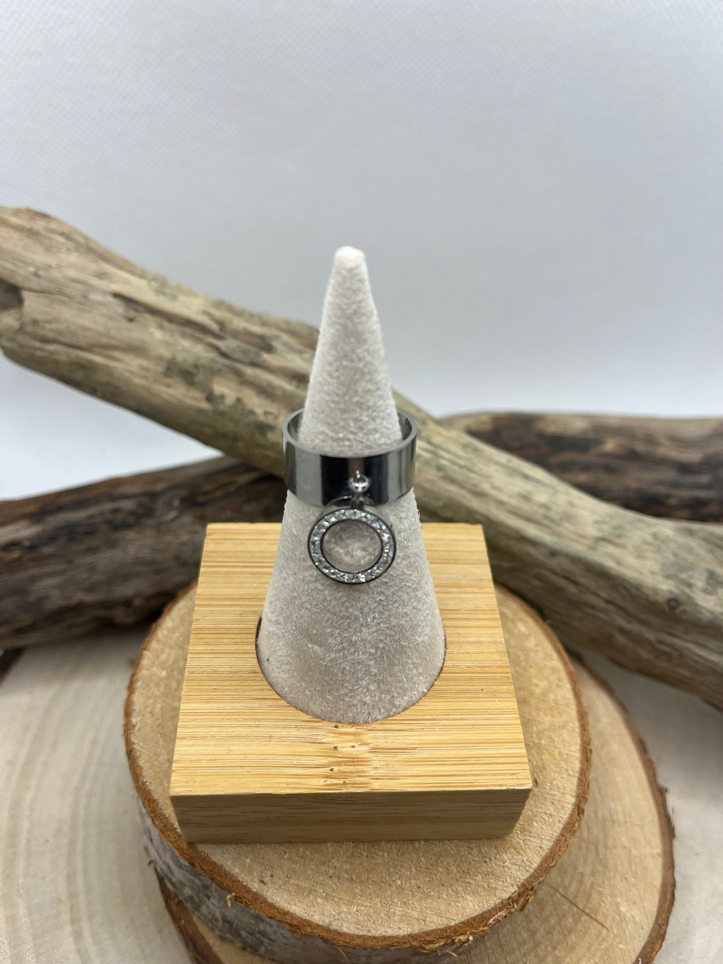 Bague en Acier Inoxydable tendance mode Ajustable - En Doré ou en Argenté