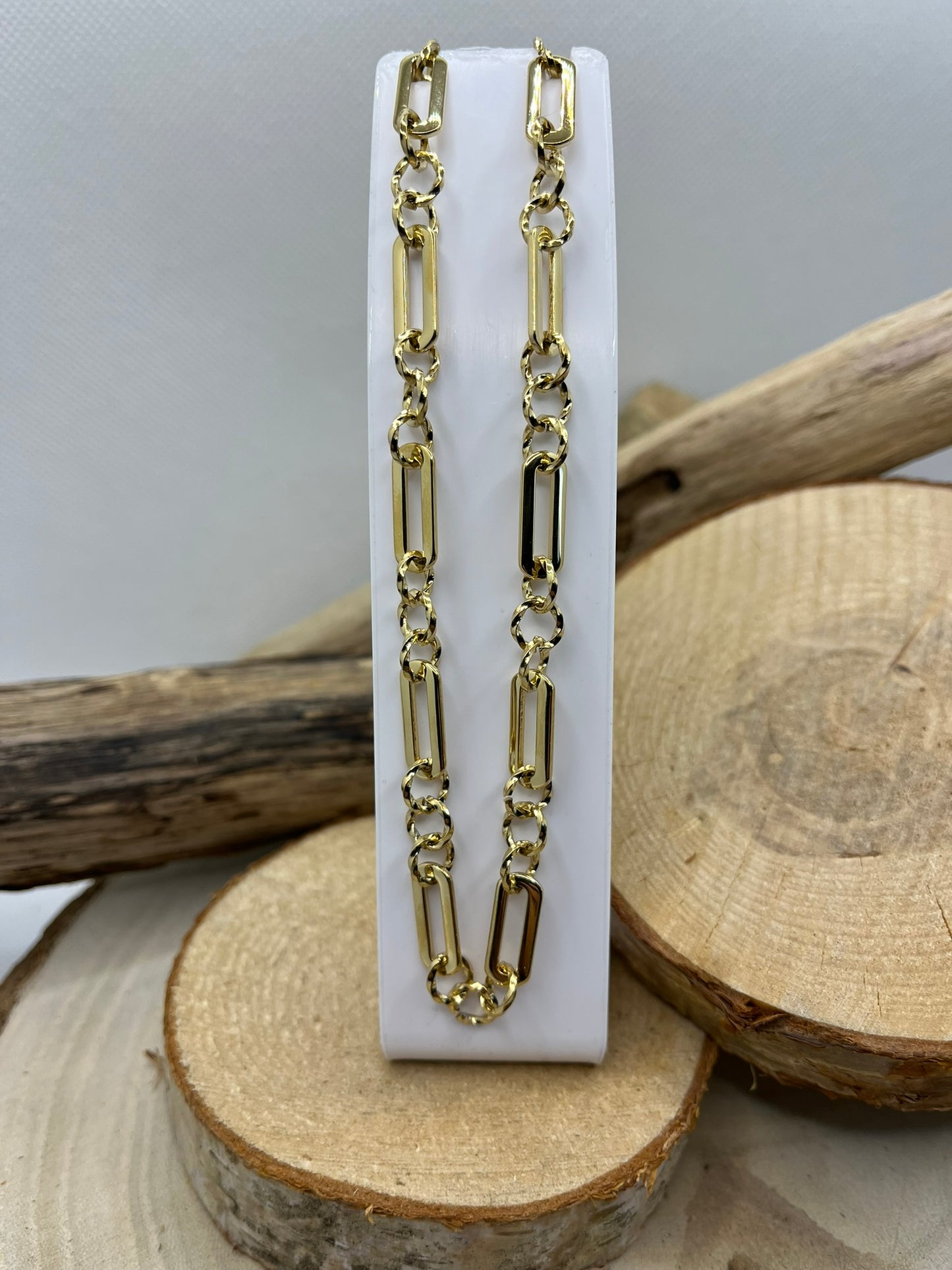 Collier Maillon de Chaine élégant - Acier Inoxydable doré