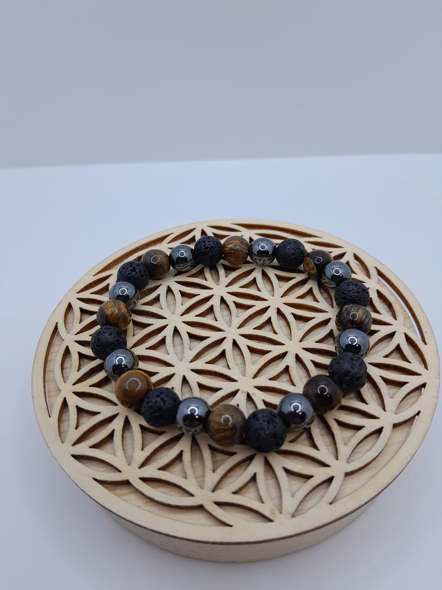 Bracelets Pierres - Bois / Hématite
