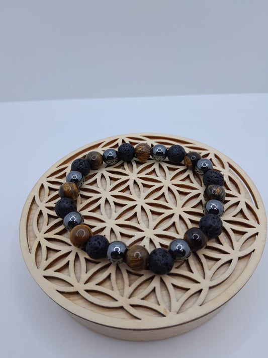 Bracelets Pierres - Bois / Hématite