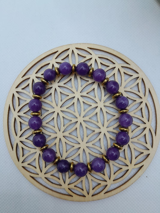 Bracelet en pierre naturelle - Oeil de Tigre / Hématite / Onyx