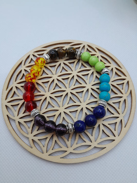 Bracelet en Pierre Naturelle - 7 Chakras