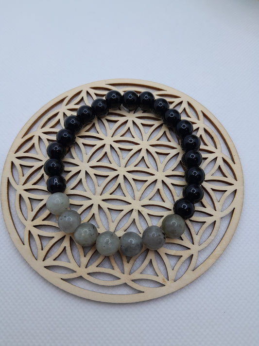 Bracelets en Pierre Naturelle - Labradorite / Onyx