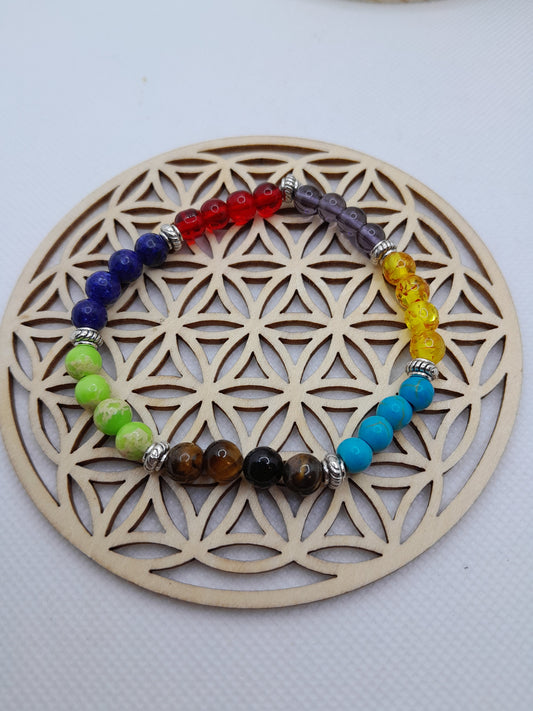 Bracelet en Pierre Naturelle - 7 Chakras