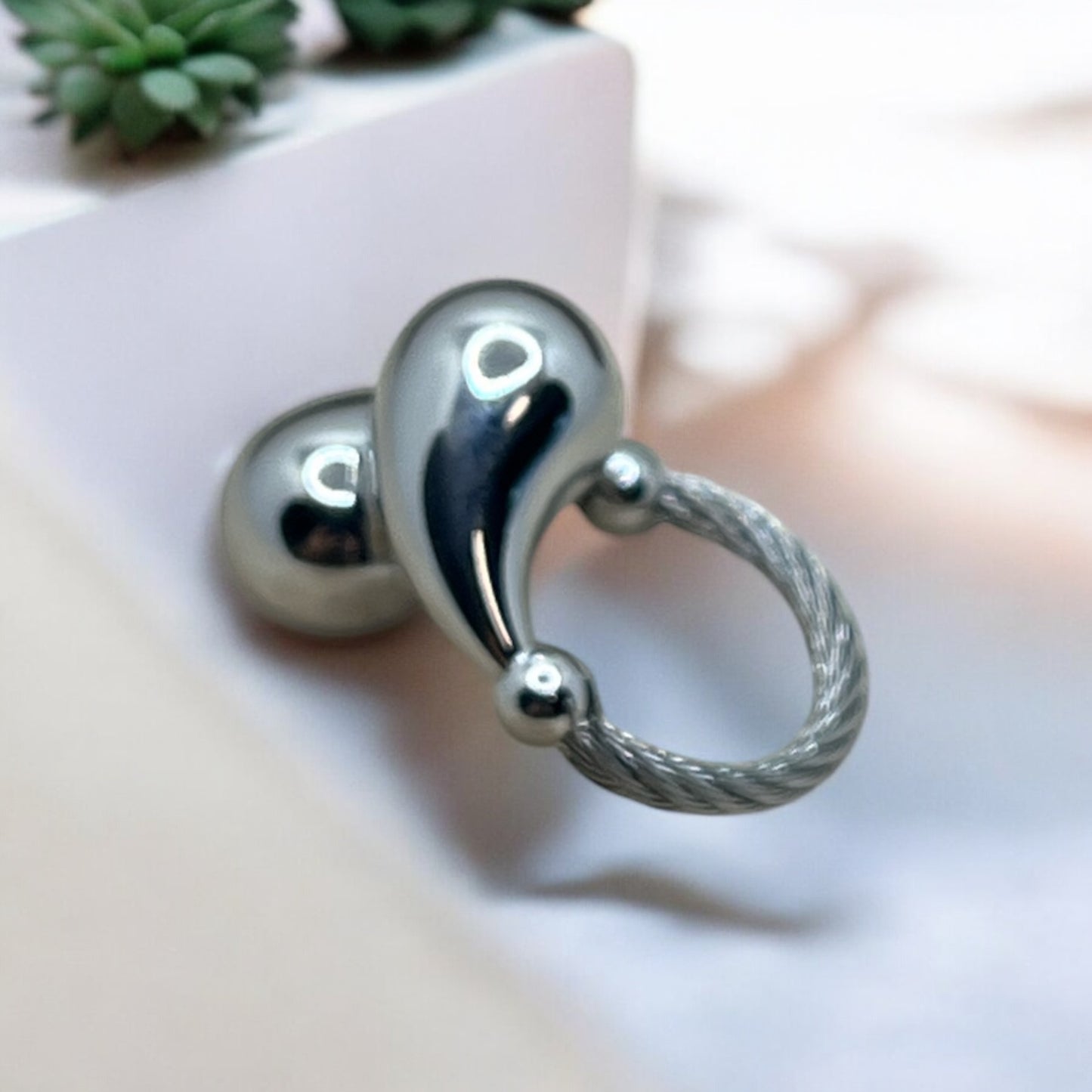 Bague réglable élégante mode - Acier inoxydable - Doré ou en Argenté