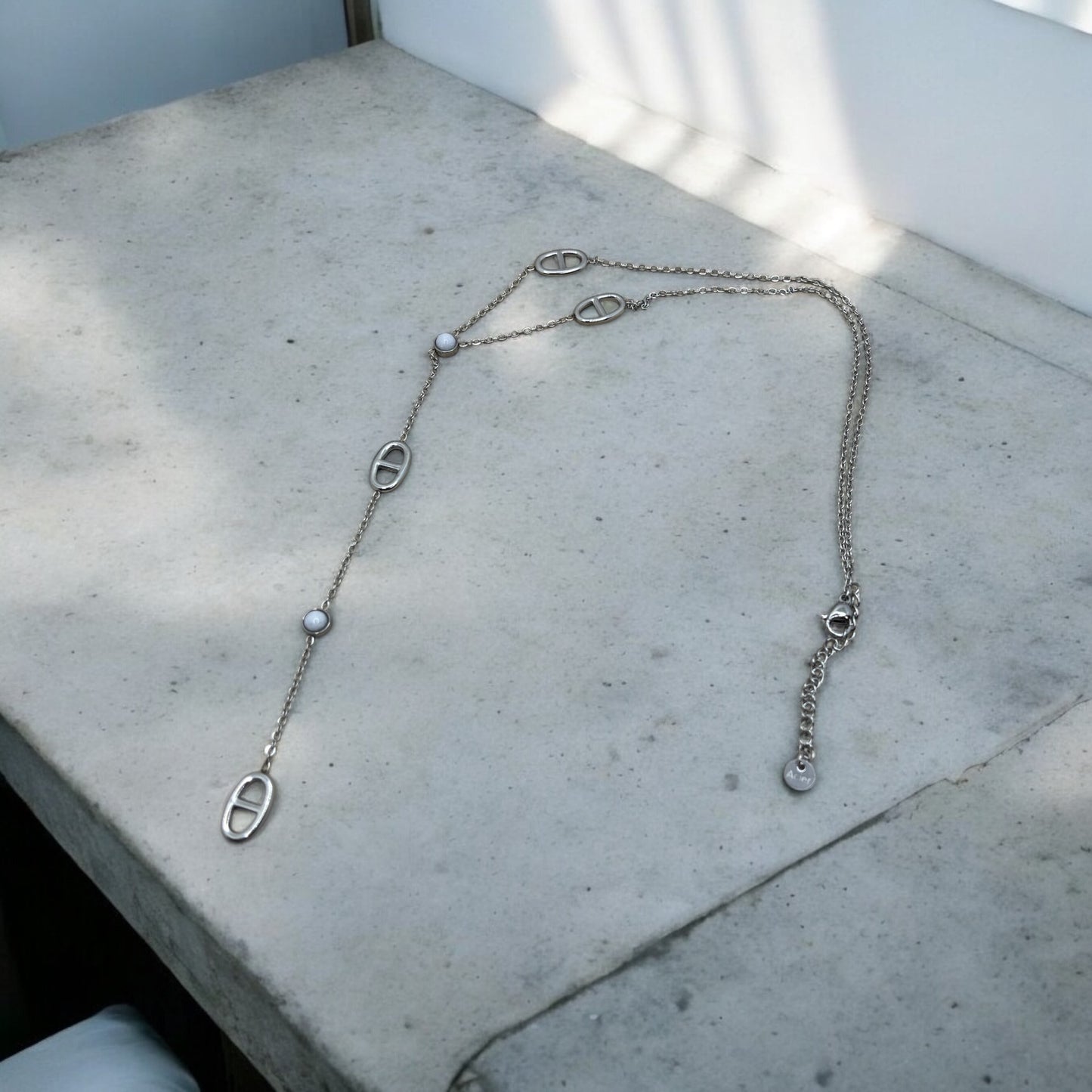 Collier chaine fine très élégant mode - Acier inoxydable Doré ou en Argenté