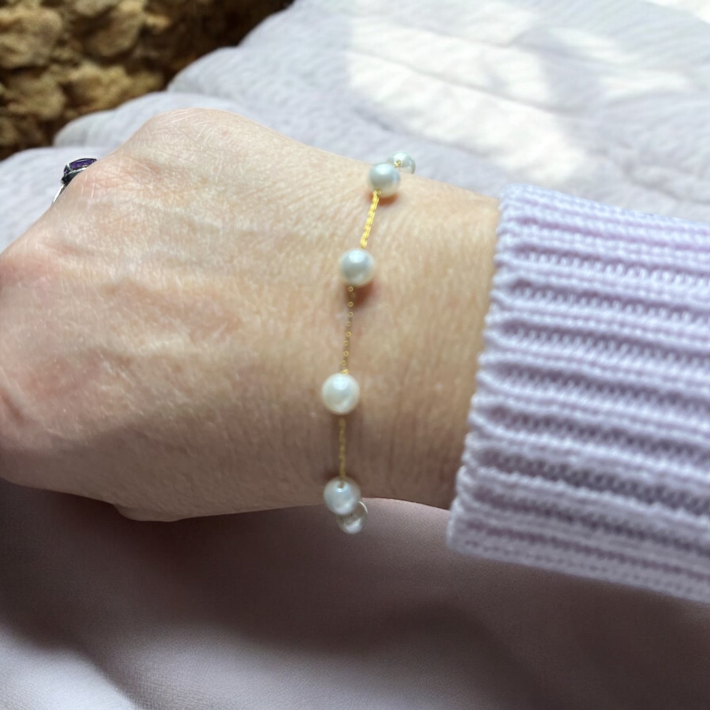 Bracelet chaine fine Mode très chic - Acier inoxydable doré