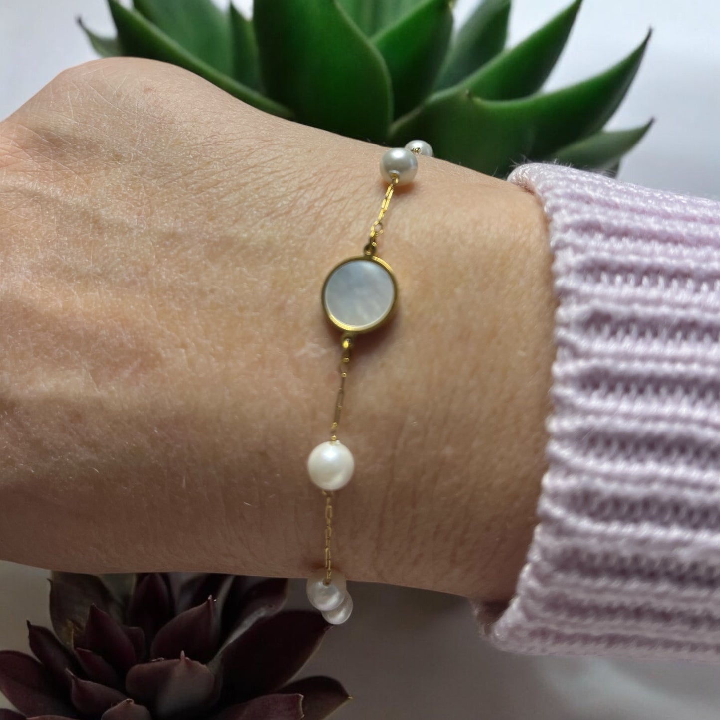 Bracelet Chaine fine Charme et élégant - Acier inoxydable doré