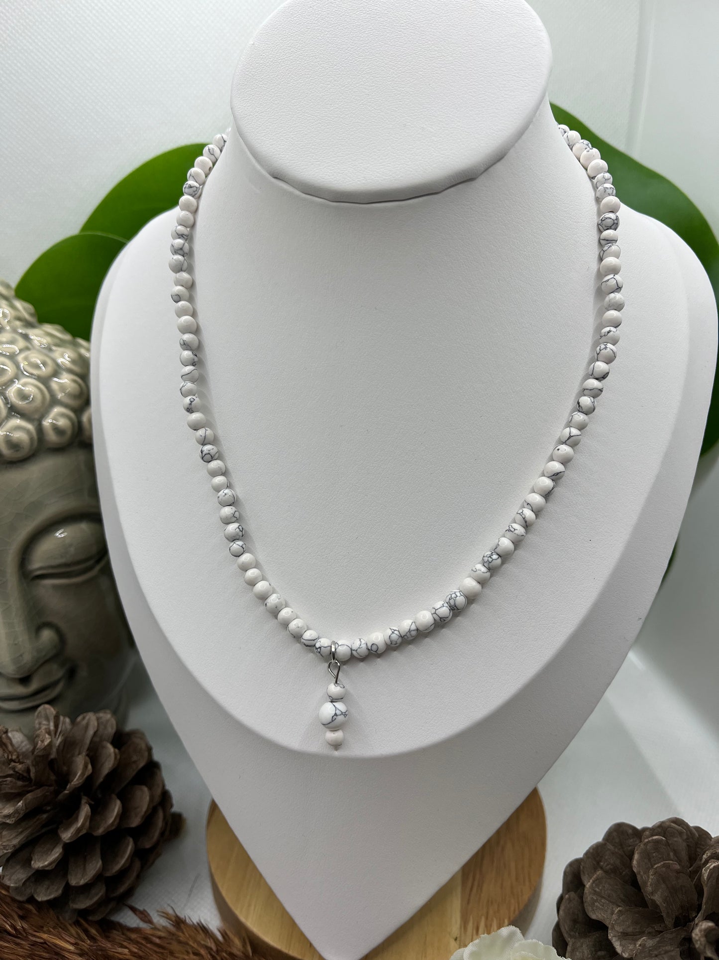 Collier En Pierre Naturelles - Howlite