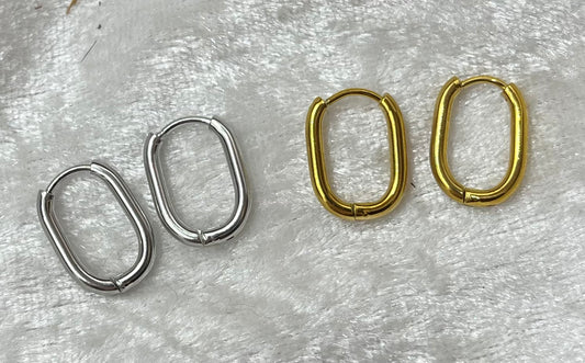 Boucles d'Oreilles Katine  - Acier inoxydable - Or ou en Argent