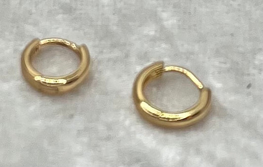 Boucles d'oreilles Créoles - Acier Inoxydable Or