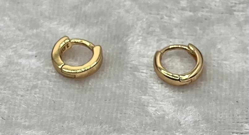 Boucles d'Oreilles Créoles - Acier Inoxydable or doré