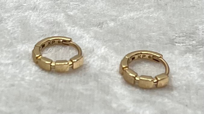 Boucles d'Oreilles Créoles - Acier Inoxydable doré