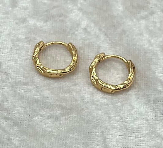 Boucles d'oreilles Créoles chic - Acier inoxdable doré