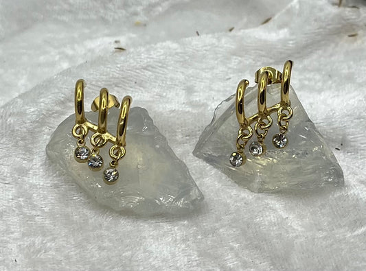 Boucles d'oreille très chic élégante - Acier inoxydable