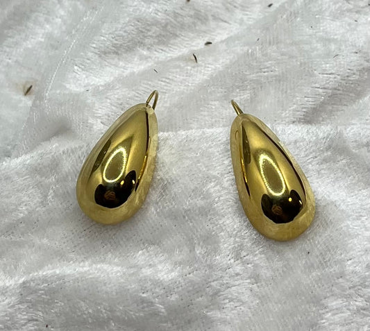 Boucles d'oreilles Pendentif Chic - Acier inoxydable Doré