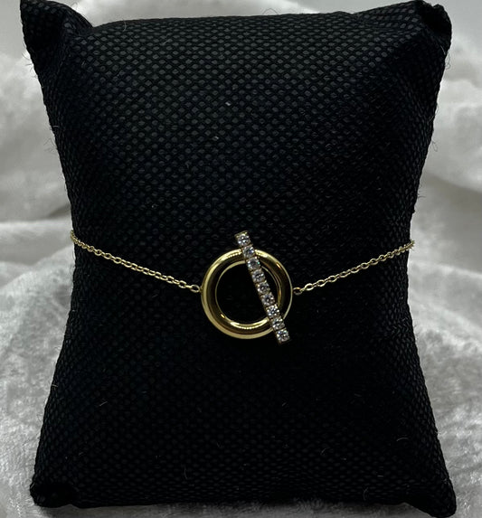 Bracelet Chaine fine Femme Chic - Acier inoxydable doré ou en argent