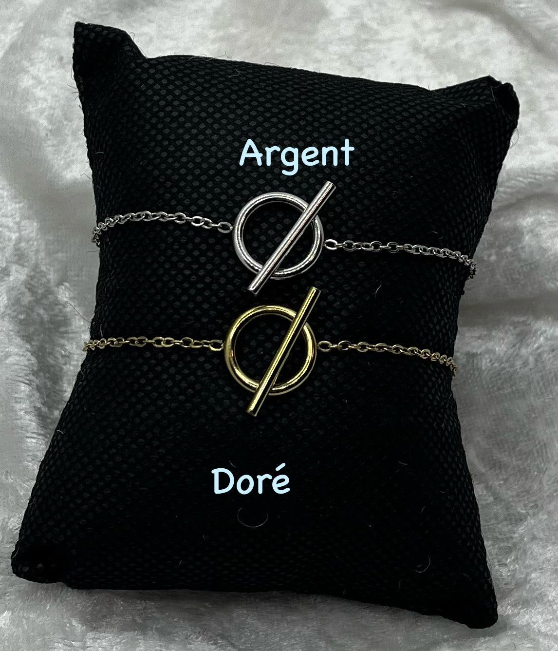 Bracelet Chaine fine Femme Mode - Acier inoxydable Doré ou en Argent