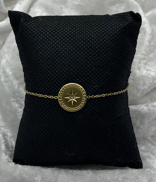 Bracelet Chaine fine Femme très chic - Acier inoxydable doré
