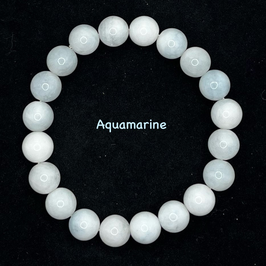 Bracelets Pierres Naturelles (10 mm) - Aquamarine