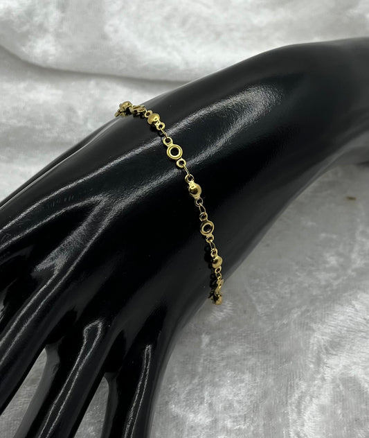 Bracelet Chaine Femme très chic - Acier inoxydable - Doré