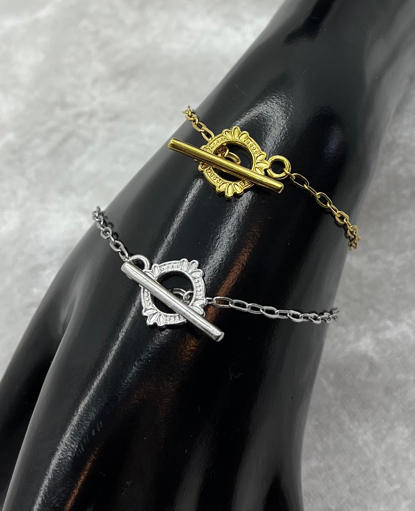 Ensemble Bijoux Femme Collier + Bracelet Chaine fine - Pendentif Mode - Doré ou en Argenté