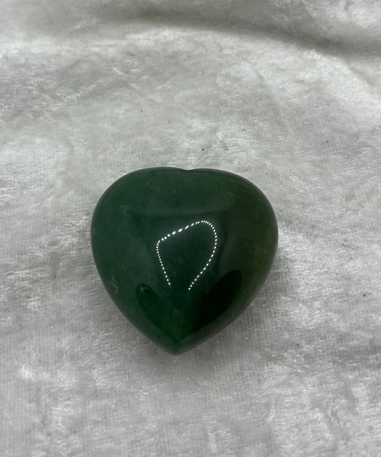 Coeur en Pierre Naturelle  Aventurine Verte - 40 mm