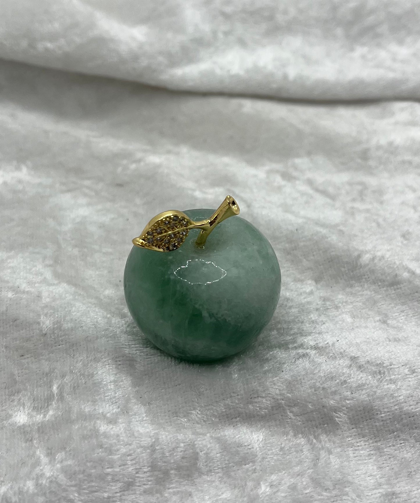 Pomme Pierre Naturelle de Jade vert