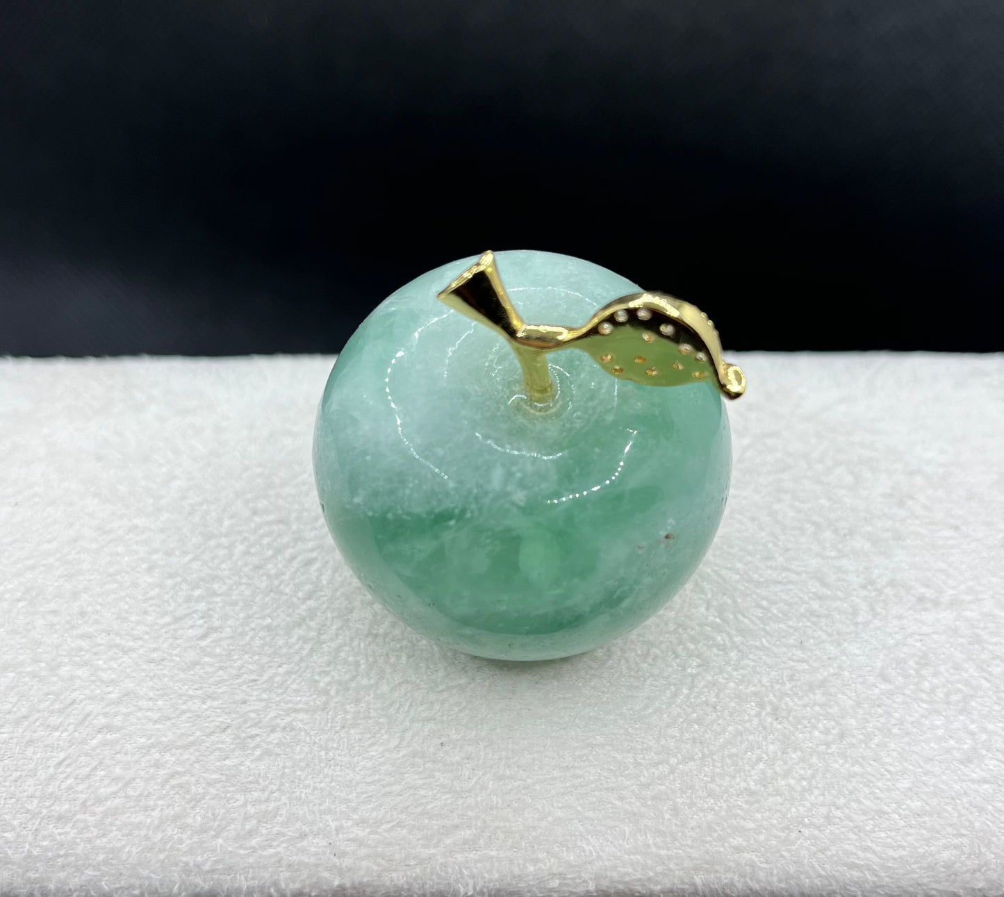 Pomme Pierre Naturelle de Jade vert