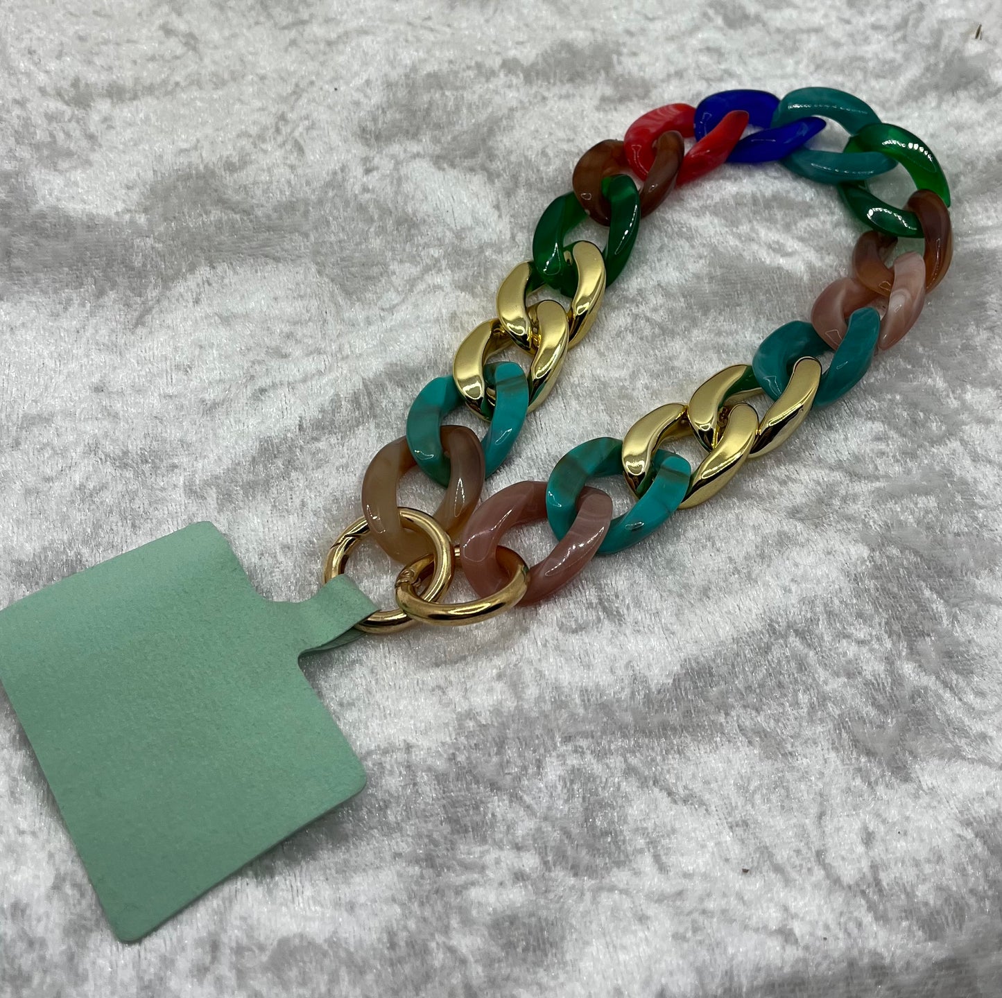 Bijou de téléphone Portable - bracelet chaine grosse maille