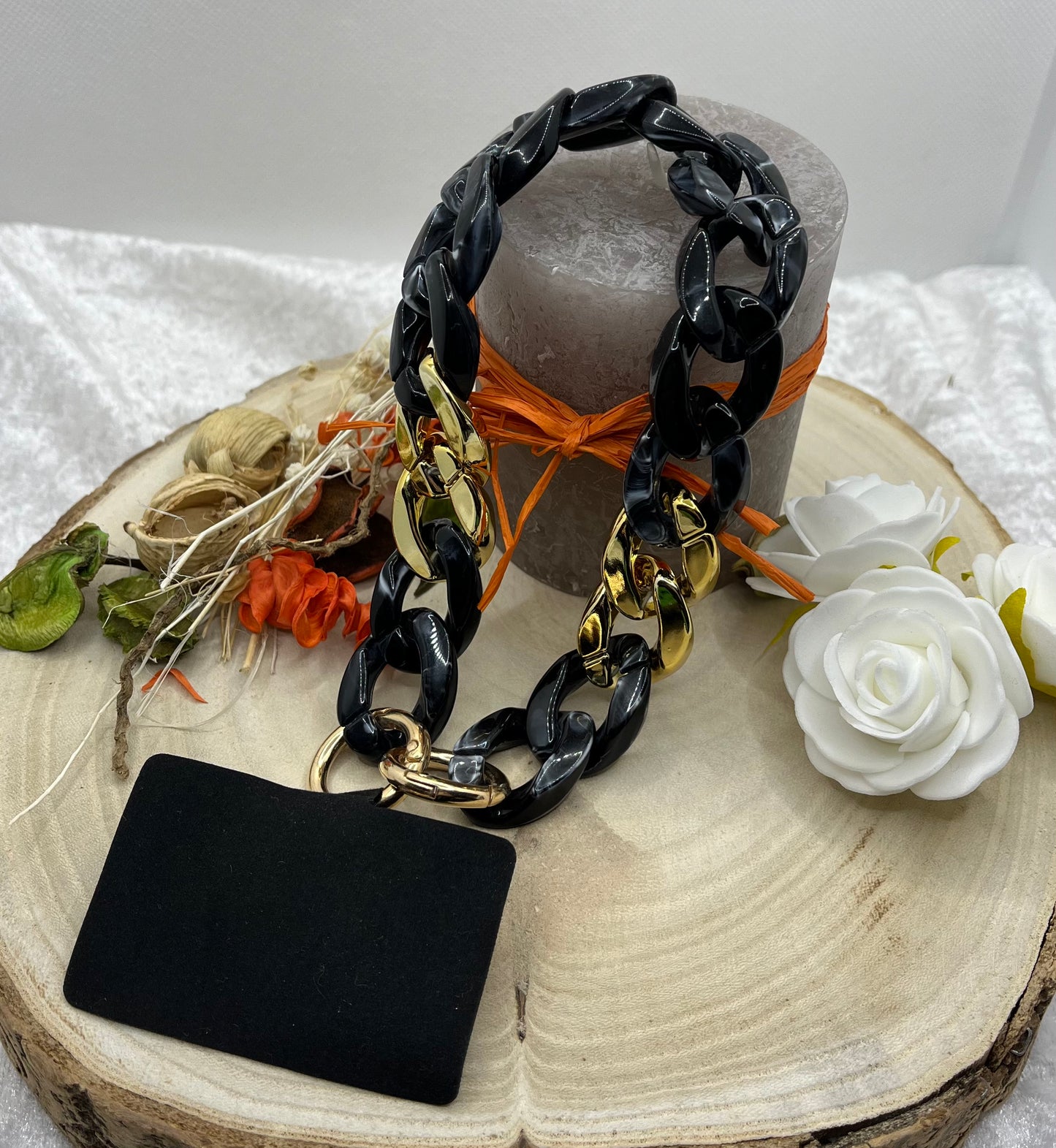 Bijou de téléphone Portable - bracelet chaine grosse maille