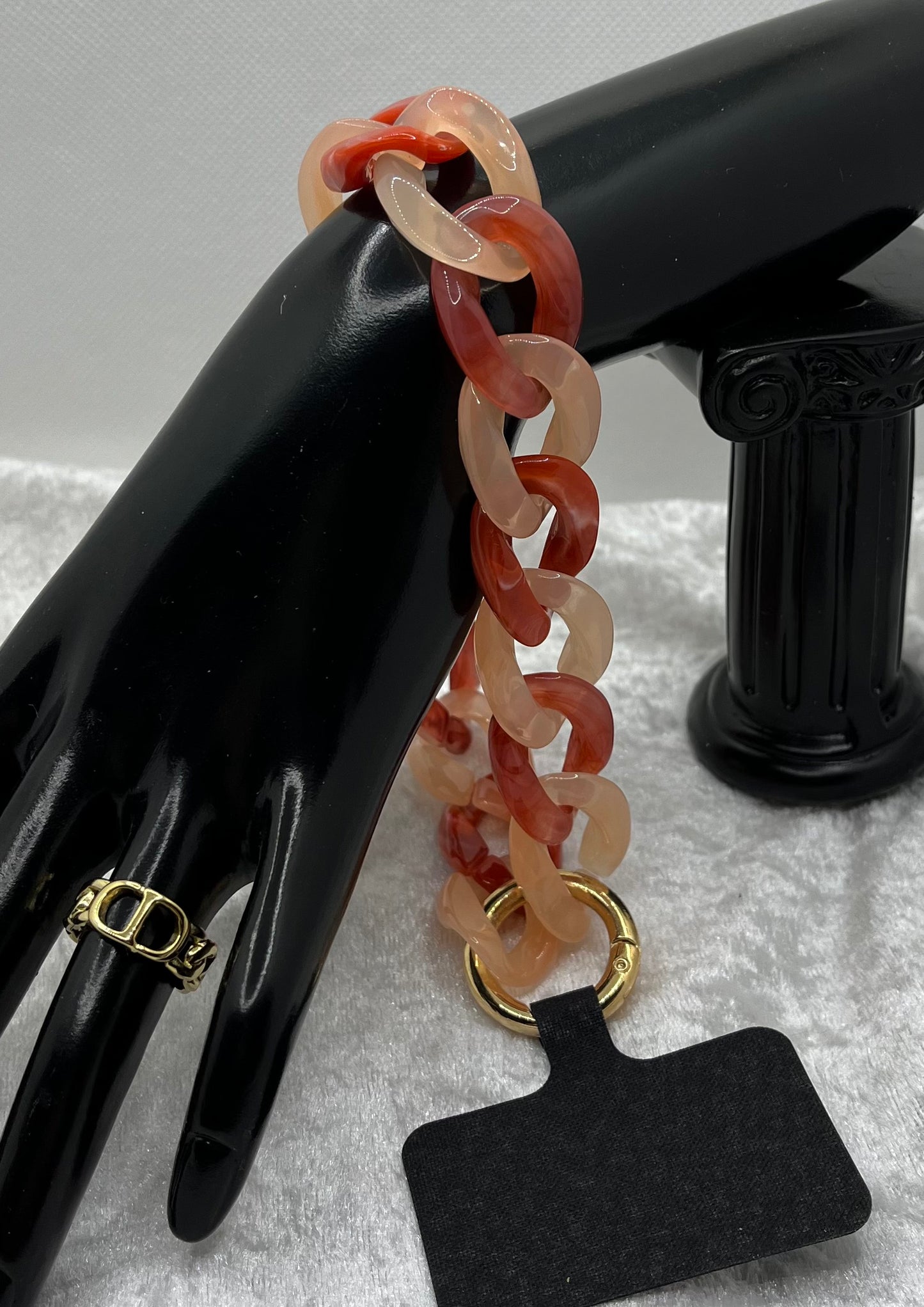 Bijou de téléphone Portable - bracelet chaine grosse maille