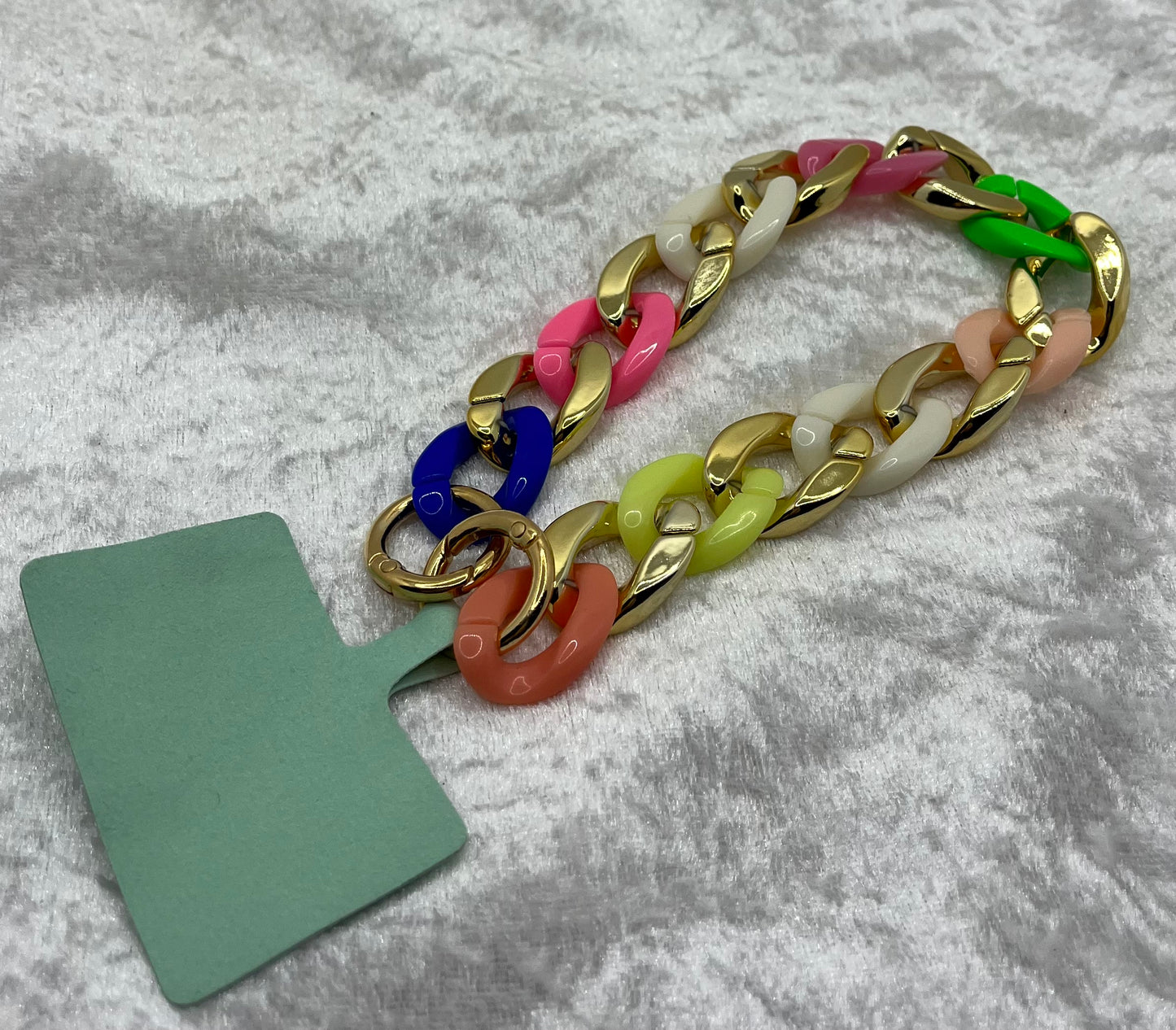 Bijou de téléphone Portable - bracelet chaine grosse maille