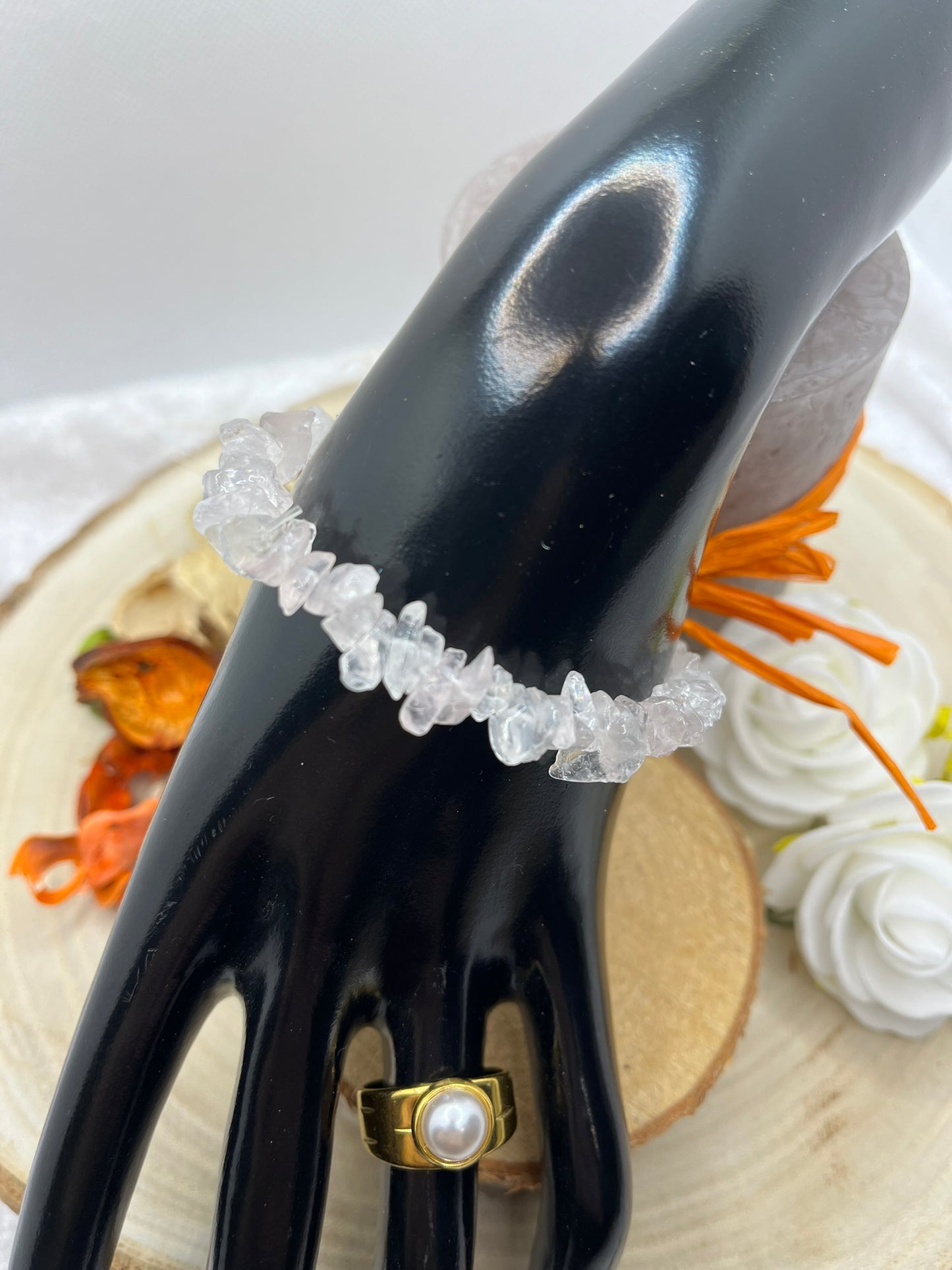 Bracelet en Pierres Naturelles - Quartz Rose
