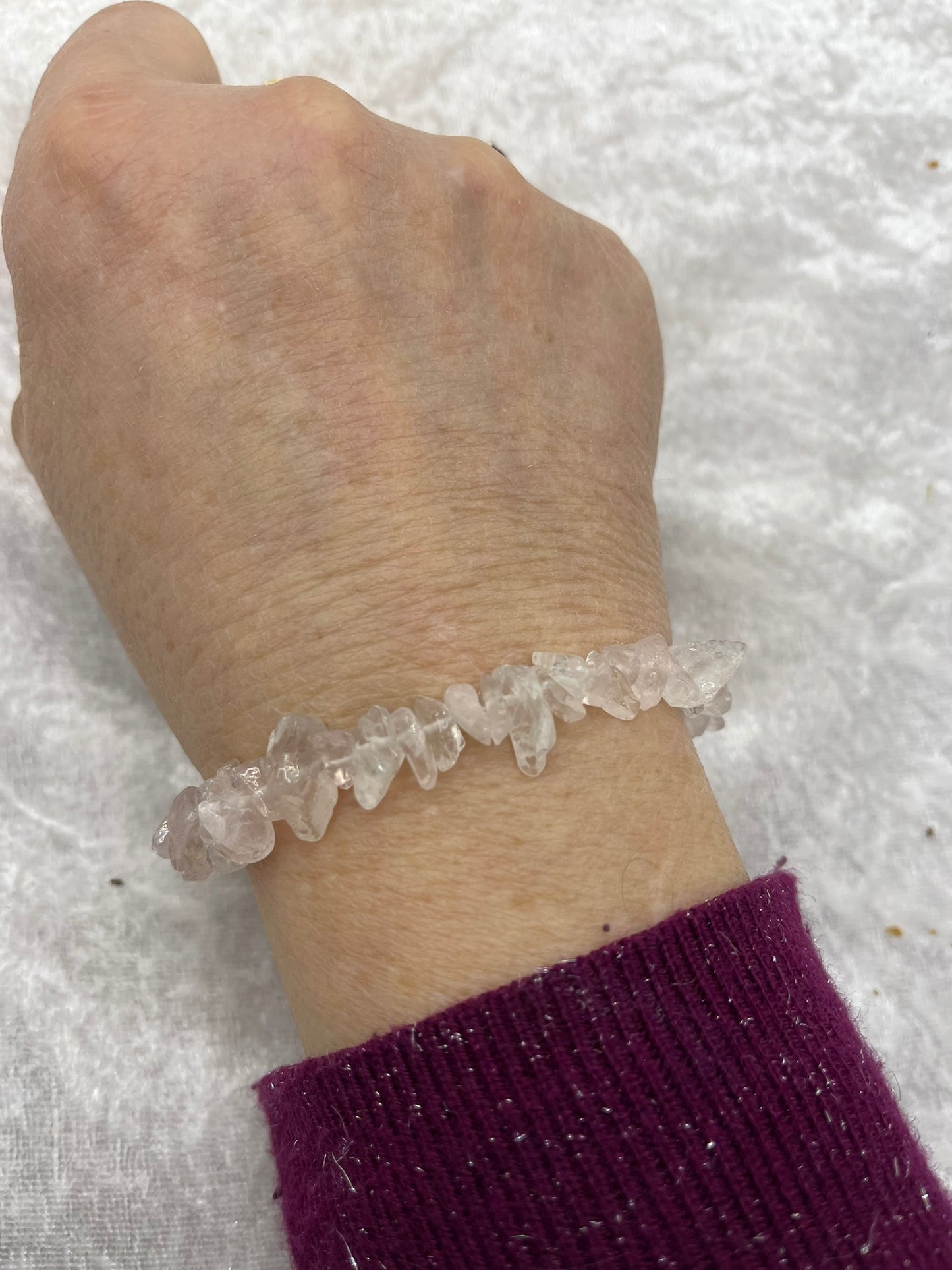 Bracelet en Pierres Naturelles - Quartz Rose