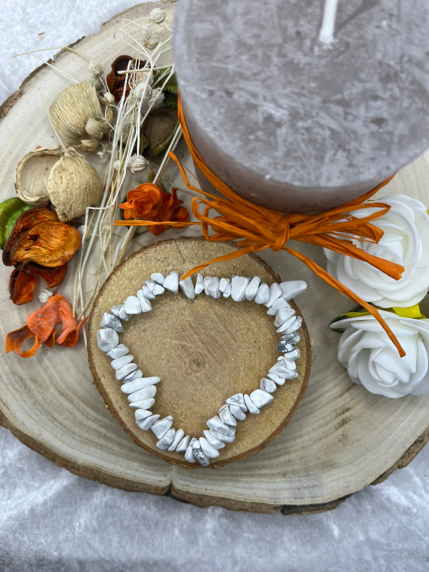 Bracelet en Pierres Naturelles - Howlite