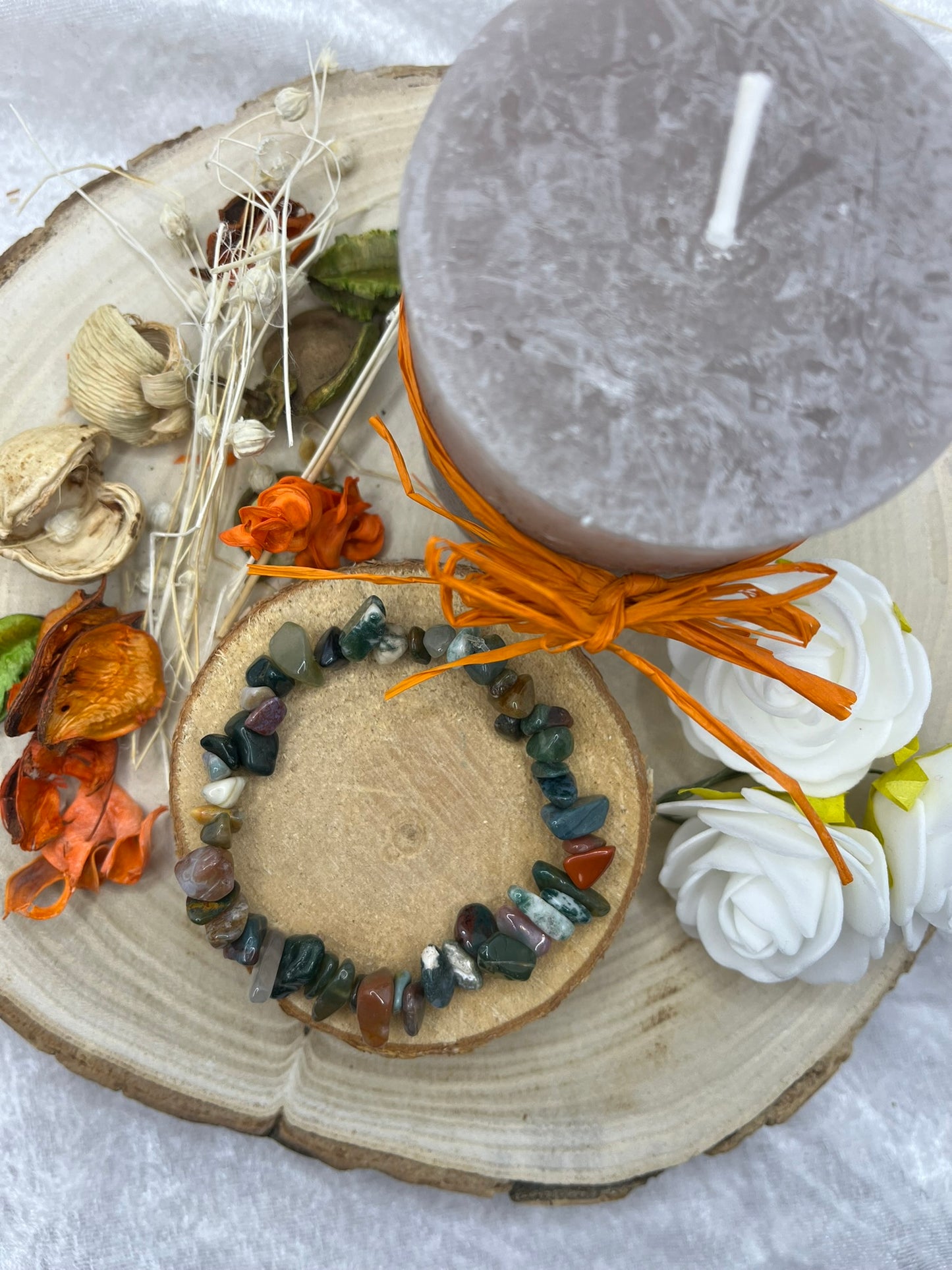 Bracelet en Pierres Naturelles - Agate Indienne