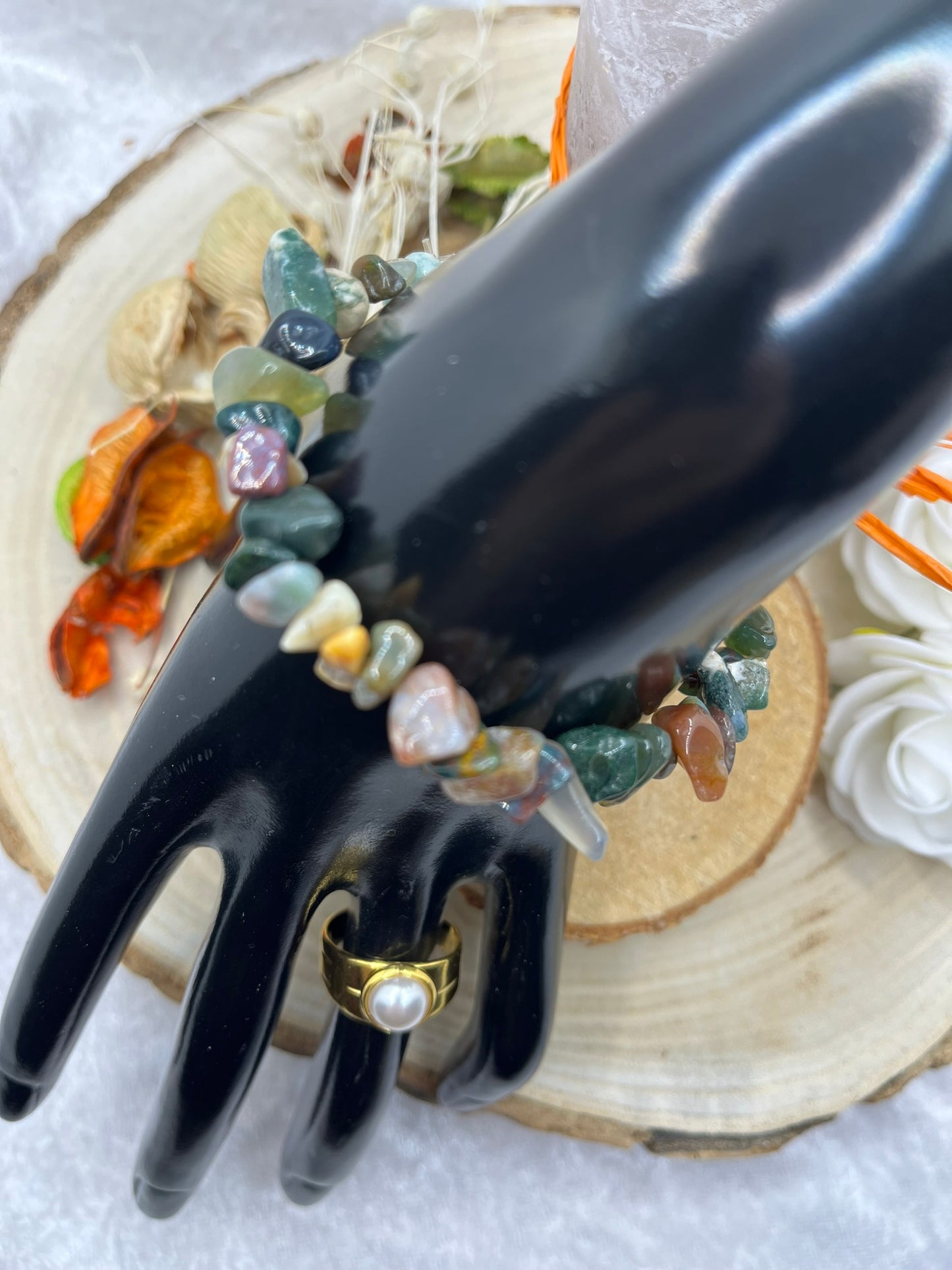 Bracelet en Pierres Naturelles - Agate Indienne