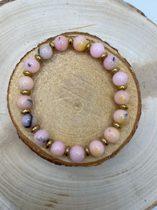 Bracelets Pierres - Opale Rose