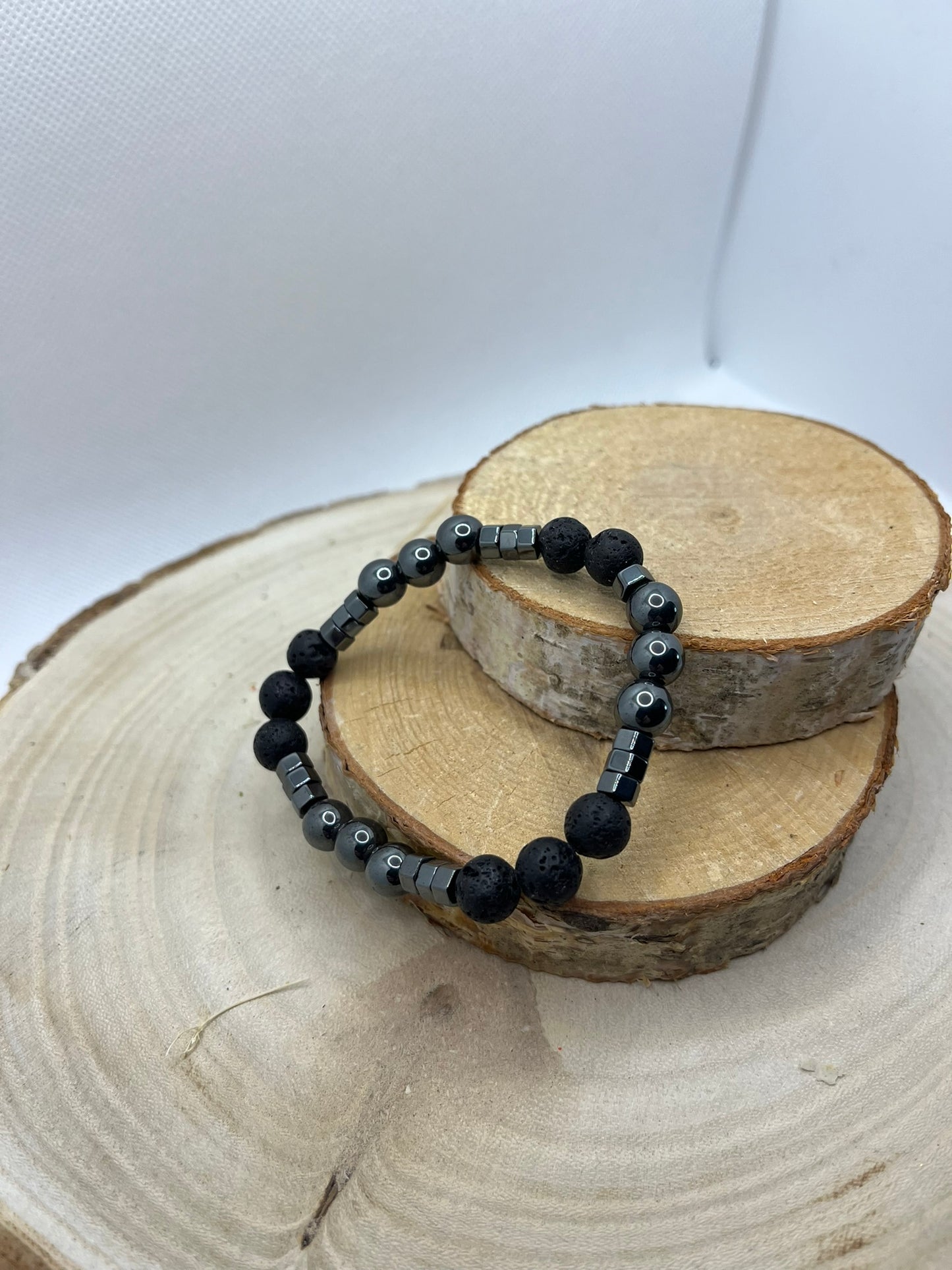 Bracelets Pierres - Hématite / Pierre de Lave
